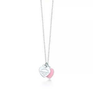Tiffany double heart necklace